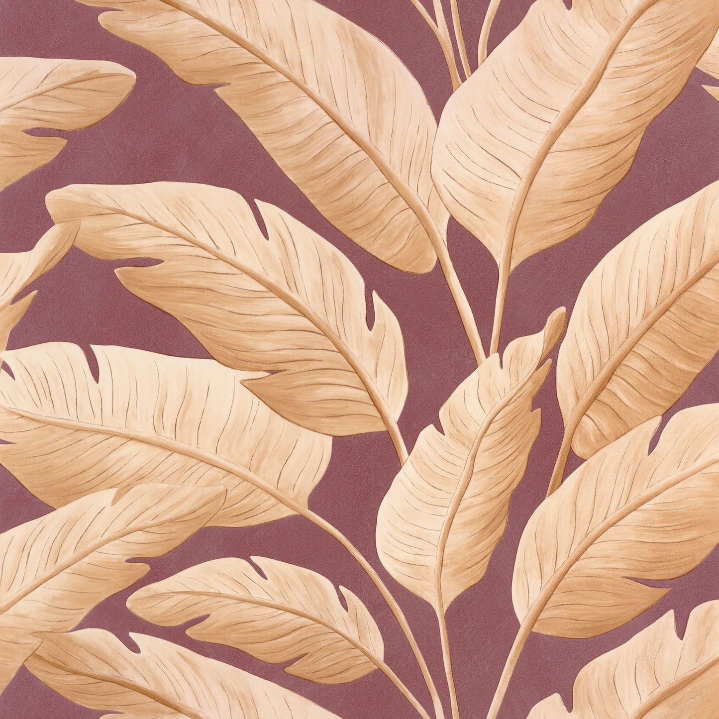 Tropicalia Wallpaper - Prune - Caselio - 106545056 - Premier Wallcovering