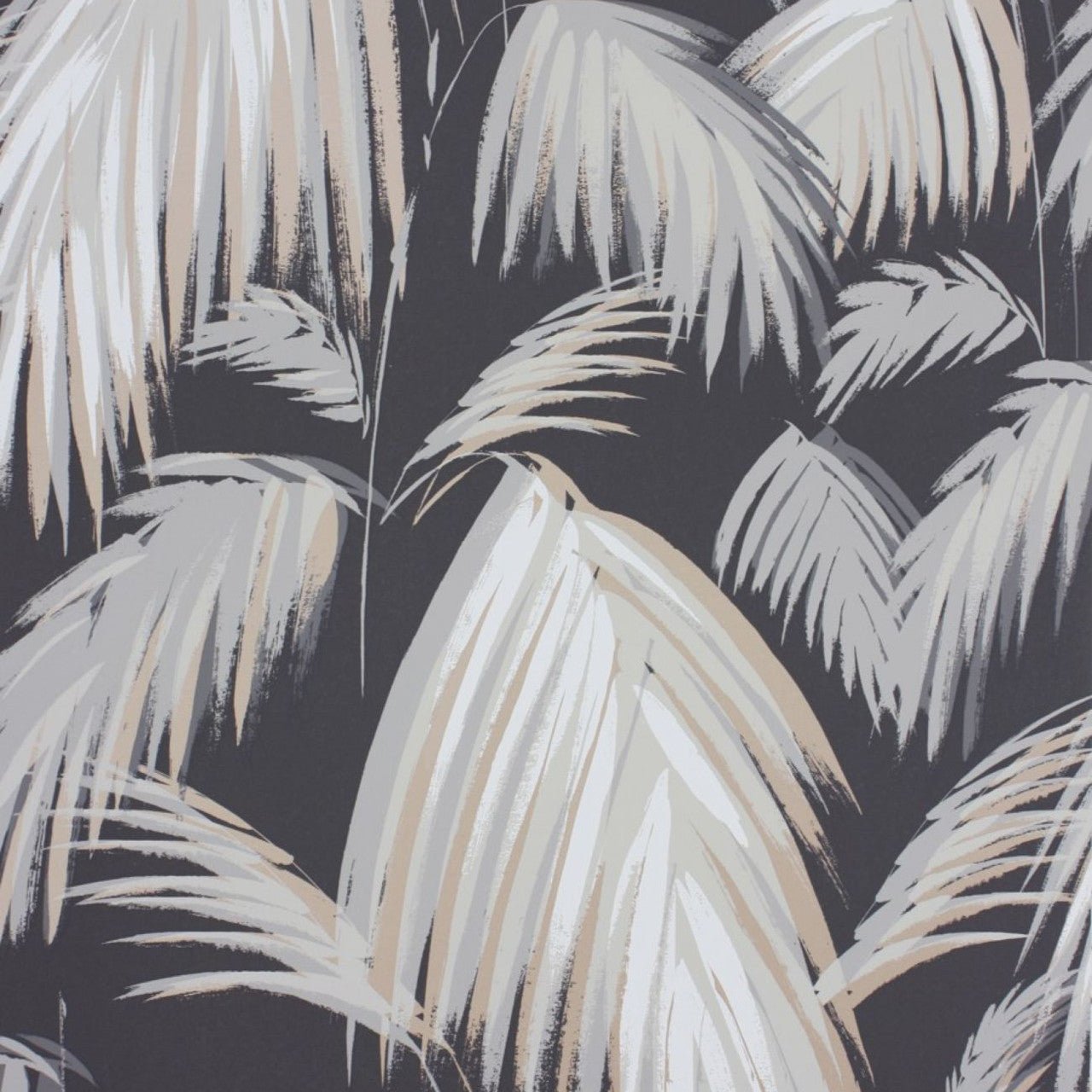 Tropicana Wallpaper - Dark Grey/Neutral - Matthew Williamson - W6801-04 - Premier Wallcovering