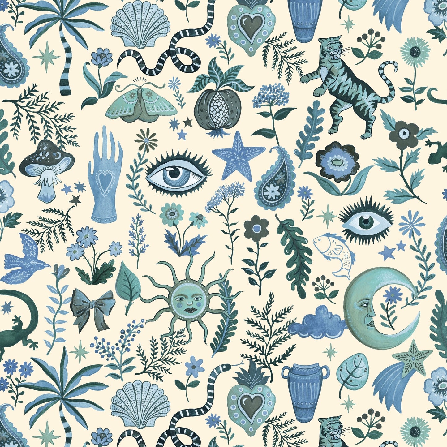 Trove Wallpaper - Cerulean - Wear The Walls - TRCB8076U52 - Premier Wallcovering