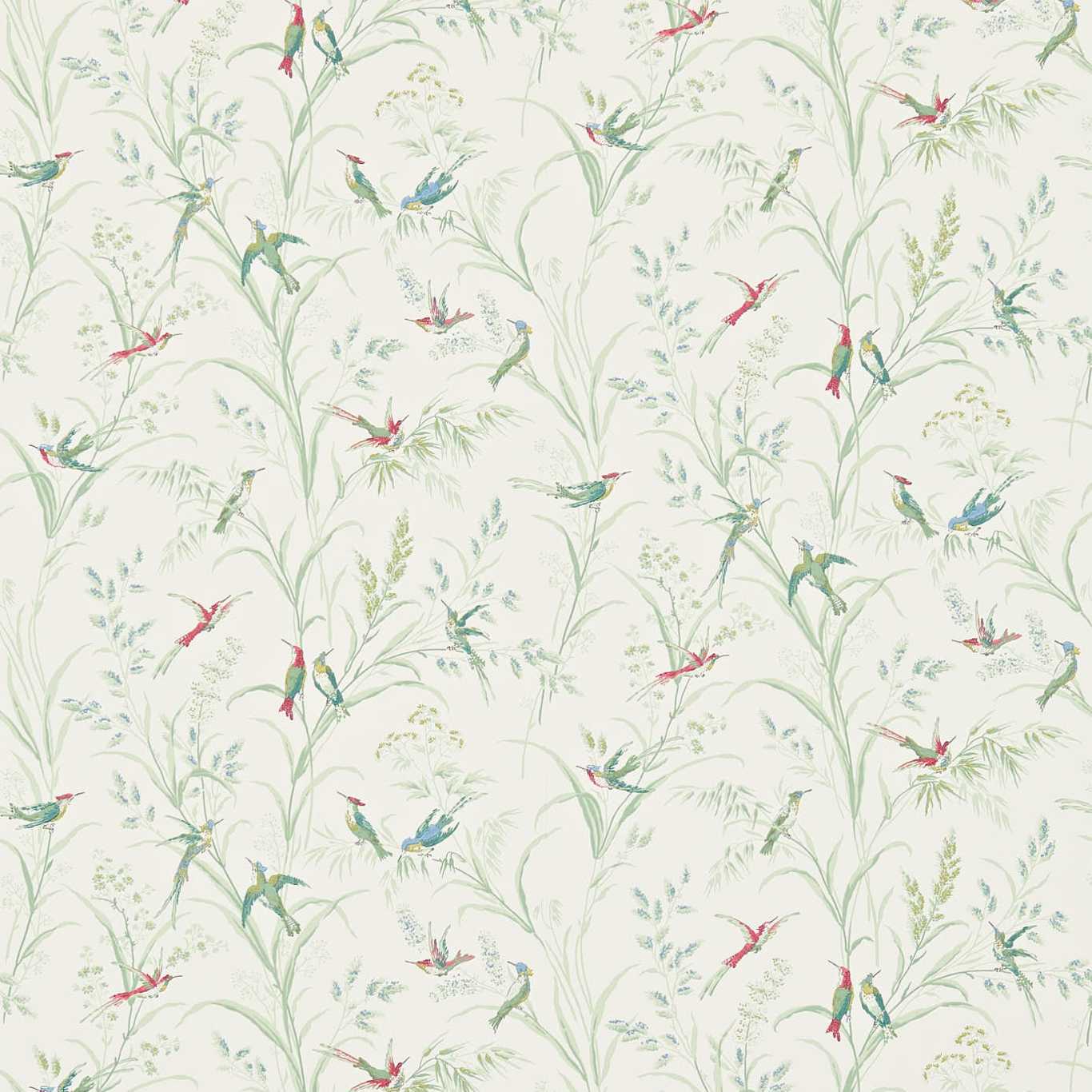 Tuileries Wallpaper - Willow/Multi - Sanderson - DFAB214081 - Premier Wallcovering