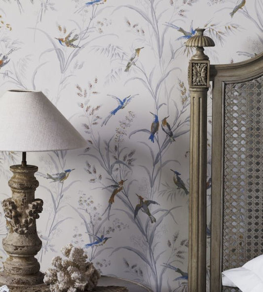 Tuileries Wallpaper - Taupe/Multi - DFAB214080 - Sanderson - Premier Wallcovering