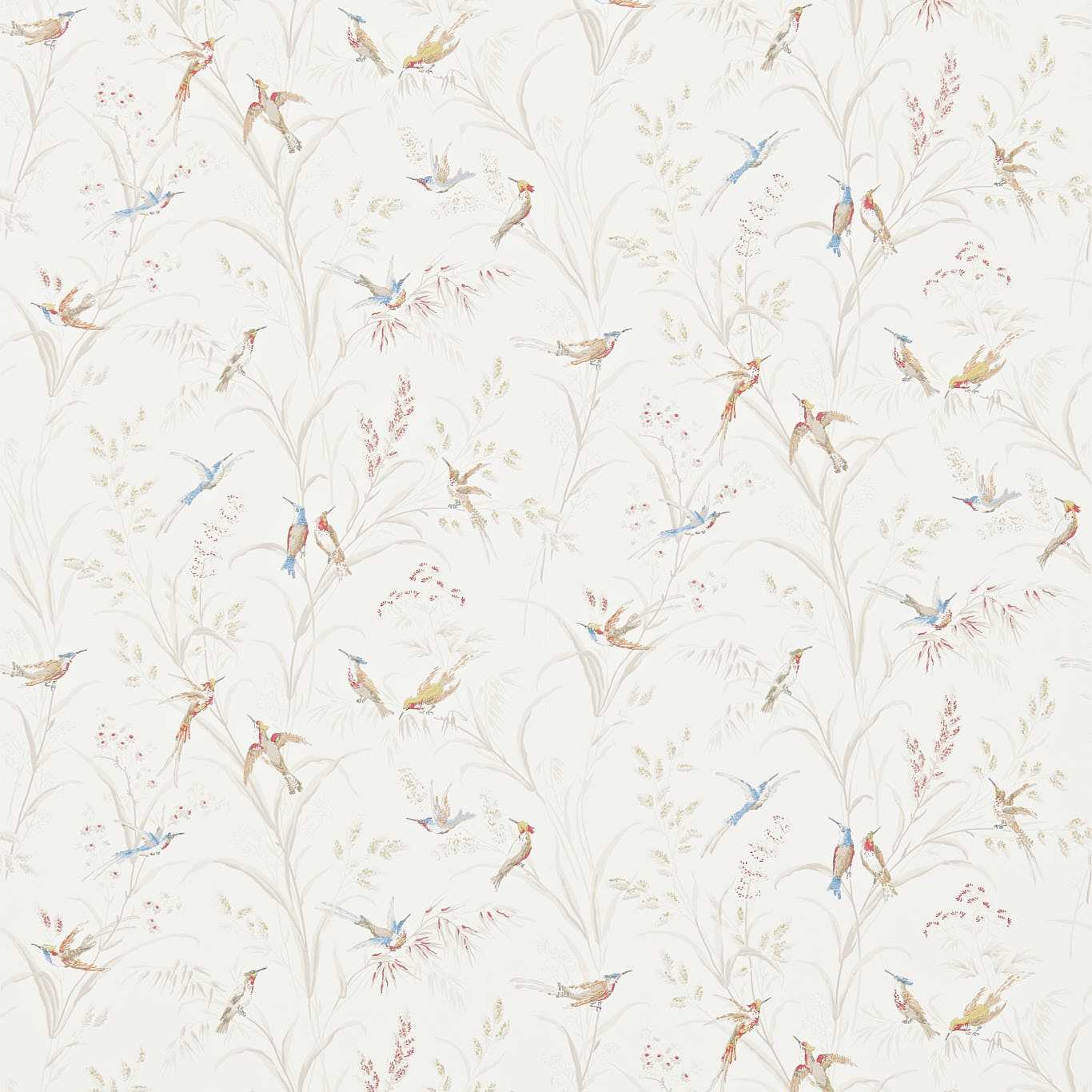 Tuileries Wallpaper - Taupe/Multi - Sanderson - DFAB214080 - Premier Wallcovering