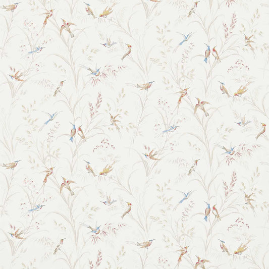 Tuileries Wallpaper - Taupe/Multi - Sanderson - DFAB214080 - Premier Wallcovering
