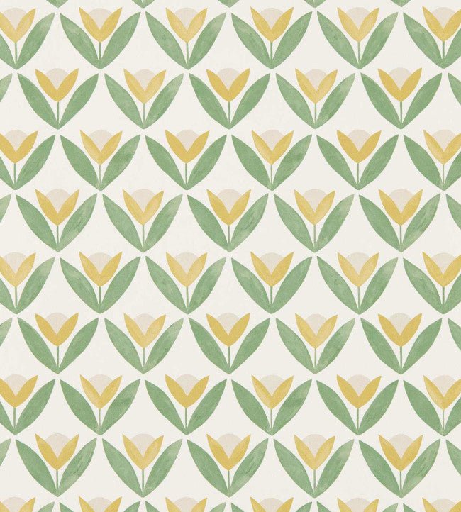 Tulip Trellis Wallpaper - Honey - Scion - NSCW113256 - Premier Wallcovering