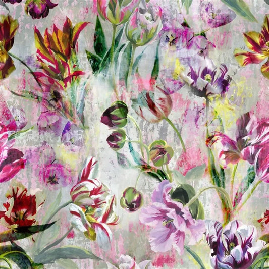 Tulipa Stellata Wallpaper - Fuchsia - Designers Guild - PDG1037/01 - Premier Wallcovering