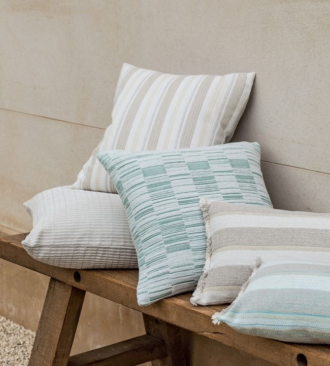 Tulum Performance Fabric - Azzuro - Christopher Farr Cloth - CF11517 - 01 - Premier Wallcovering
