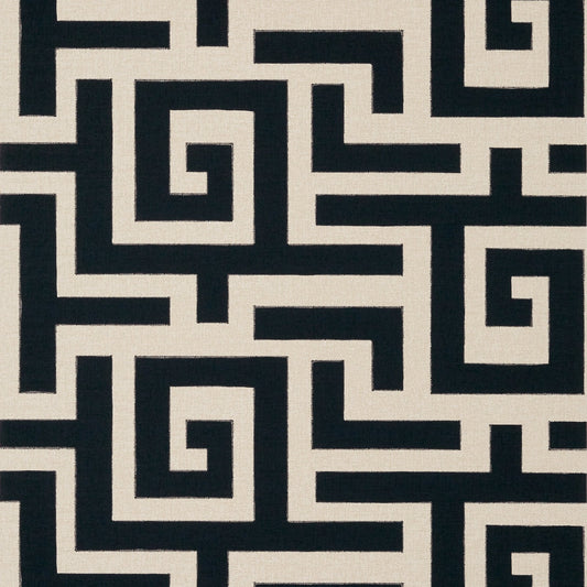 Tulum Wallpaper - Black - Thibaut - T13221 - Premier Wallcovering