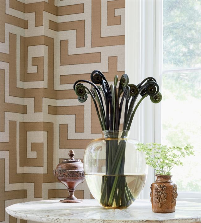 Tulum Wallpaper - Black - Thibaut - T13221 - Premier Wallcovering