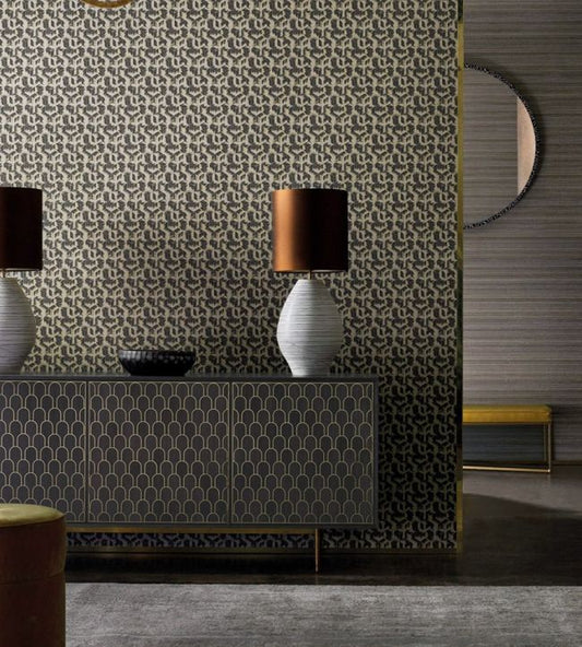 Tumbling Blocks Wallpaper - Empire Grey - ZRHW312891 - Zoffany - Premier Wallcovering