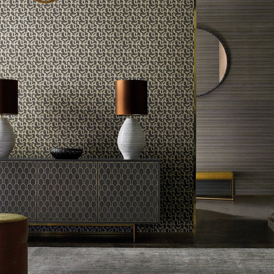 Tumbling Blocks Wallpaper - Faded Anthracite - ZRHW312893 - Zoffany - Premier Wallcovering