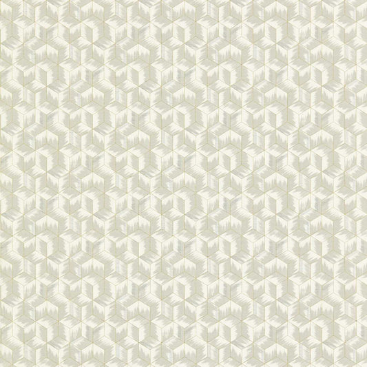 Tumbling Blocks Wallpaper - Empire Grey - ZRHW312891 - Zoffany - Premier Wallcovering