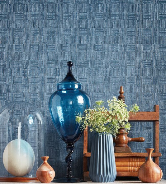 Tunica Basket Wallpaper - Pearl - Thibaut - T75080 - Premier Wallcovering