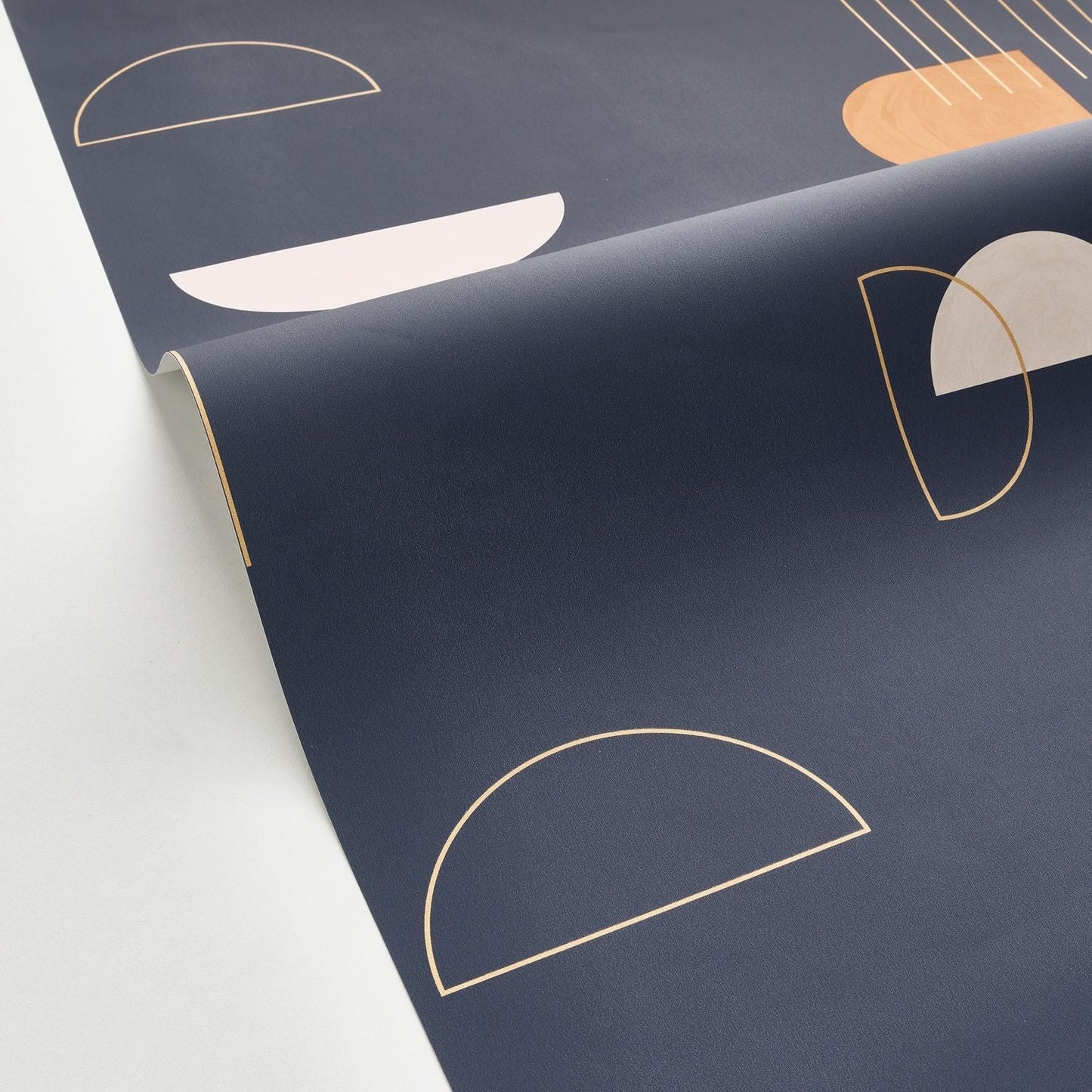 Turn Around Wallpaper - Bleu Minuit - Caselio - 102916124 - Premier Wallcovering