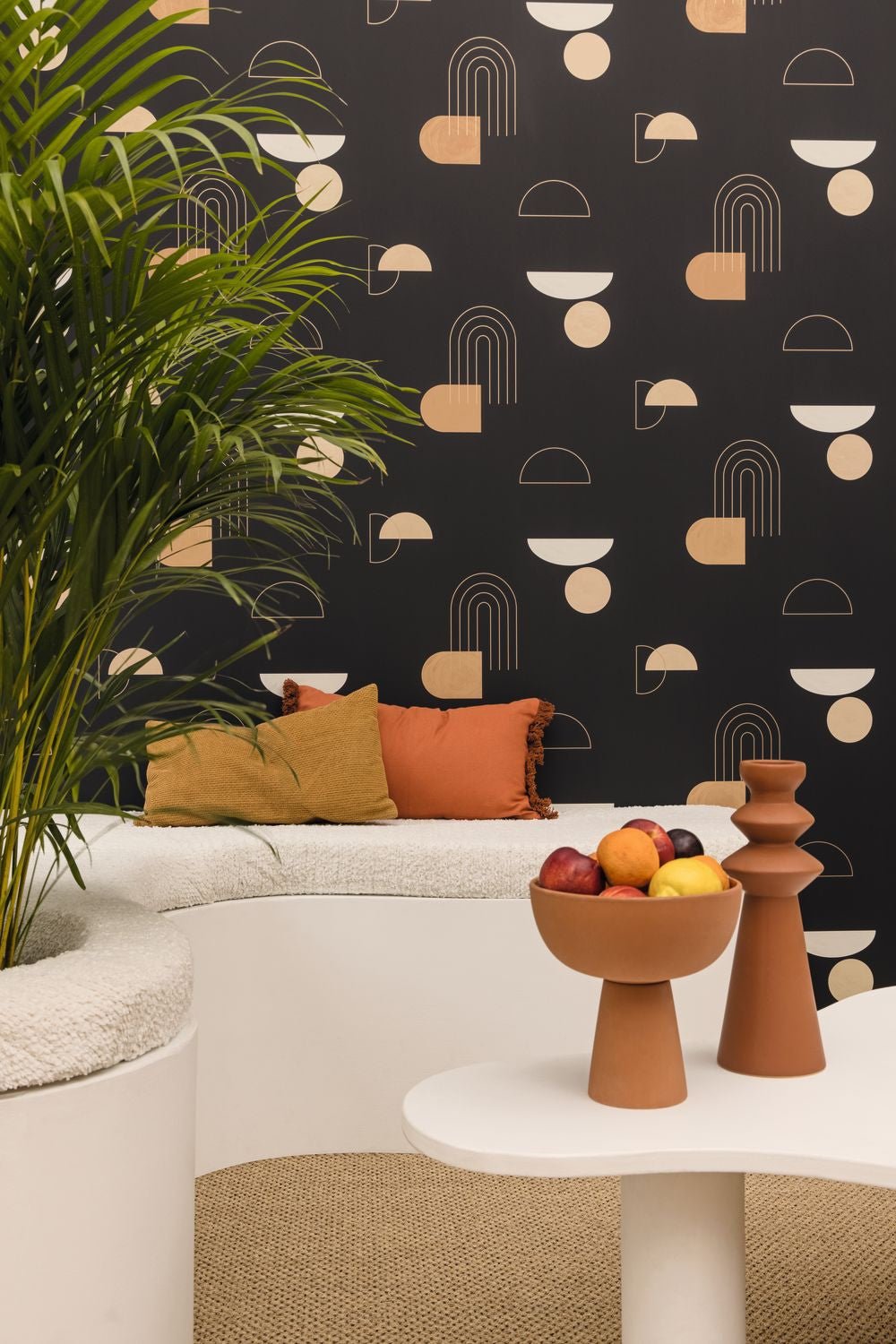 Turn Around Wallpaper - Noir Beige - Caselio - 102919120 - Premier Wallcovering