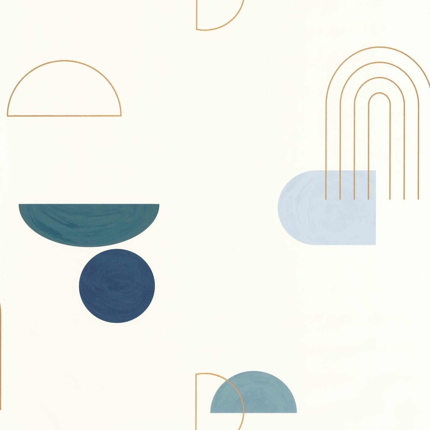 Turn Around Wallpaper - Bleu Canard - Caselio - 102916029 - Premier Wallcovering