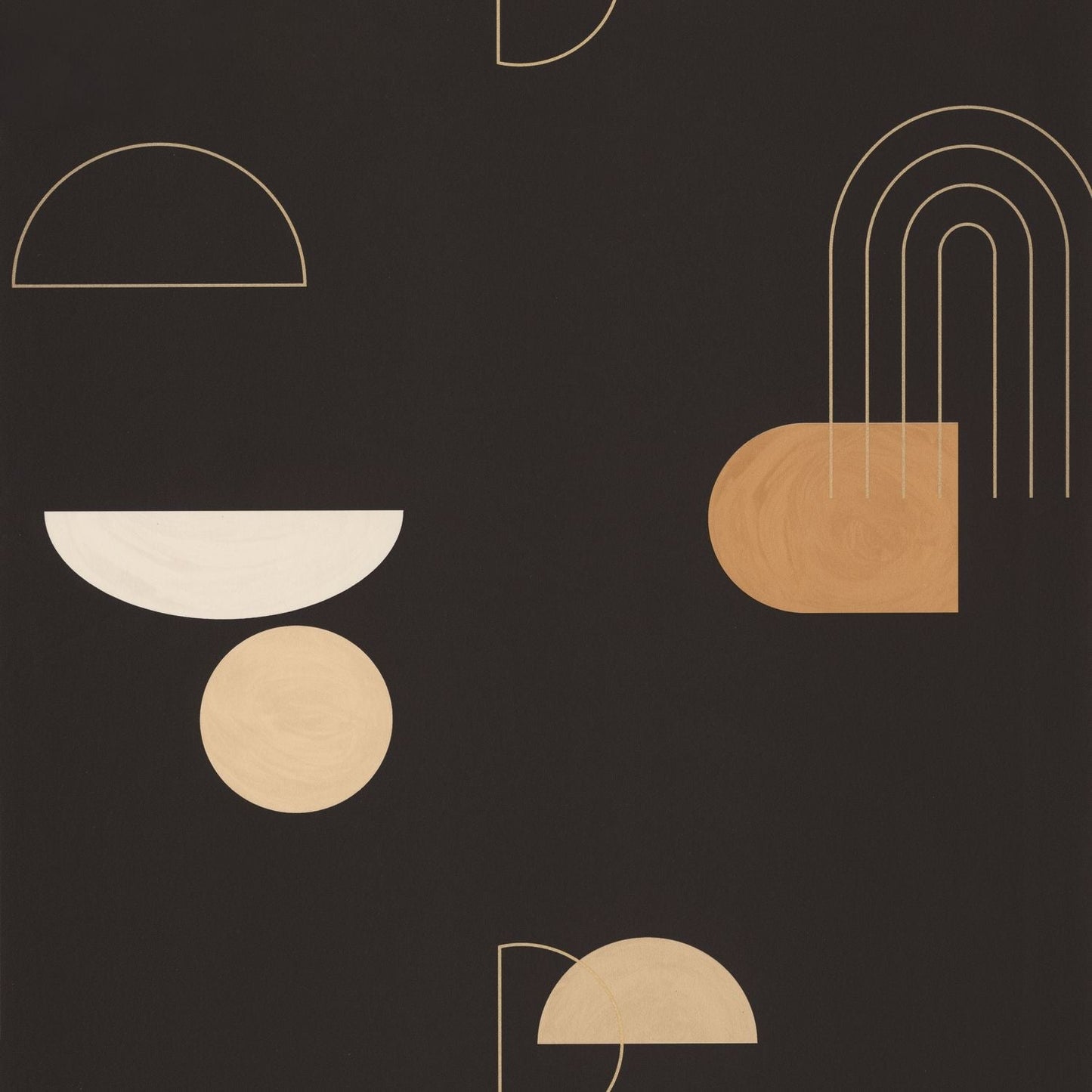 Turn Around Wallpaper - Noir Beige - Caselio - 102919120 - Premier Wallcovering