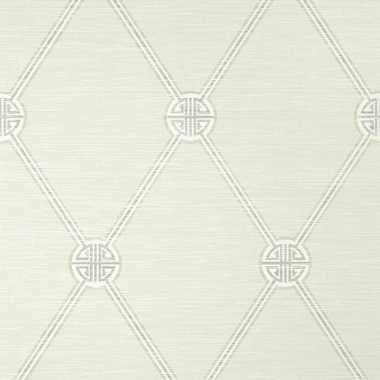 Turnberry Trellis Wallpaper - Neutral - Thibaut - T13349 - Premier Wallcovering