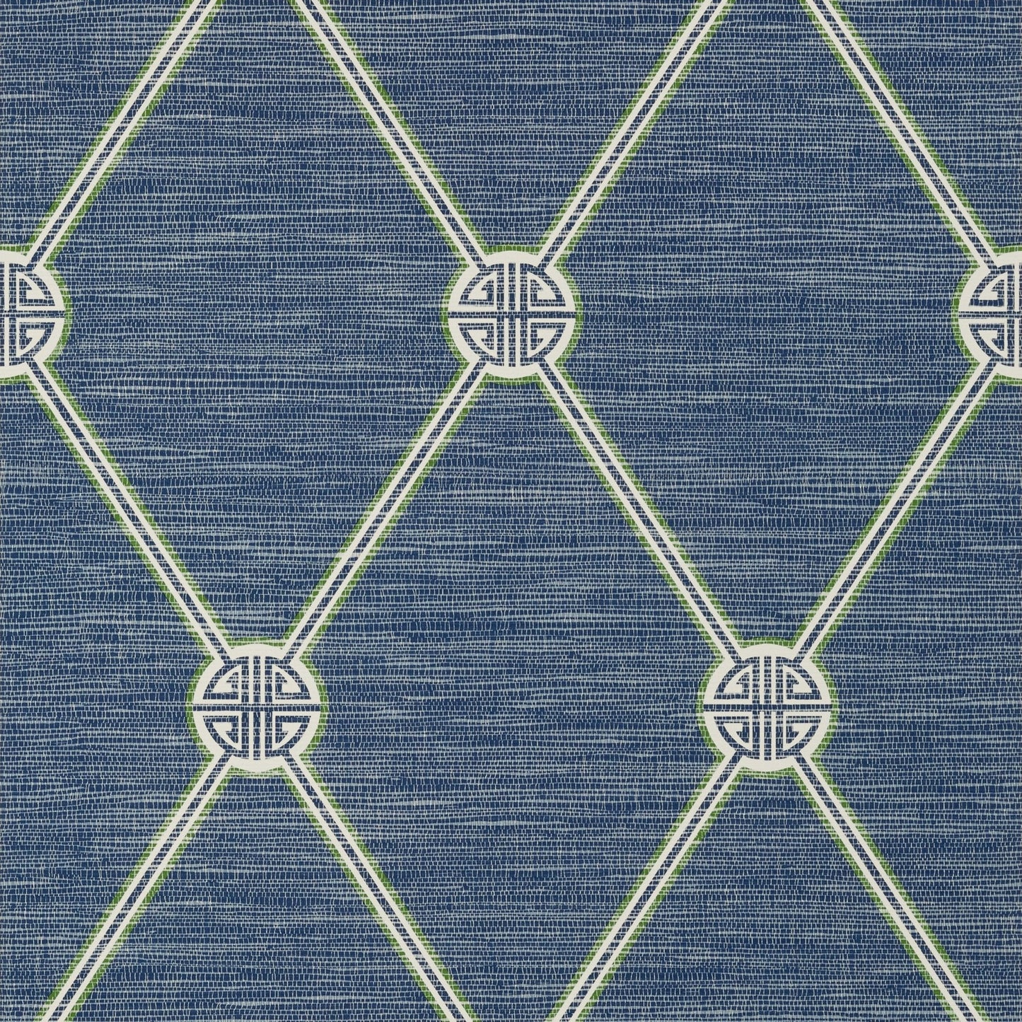Turnberry Trellis Wallpaper - Navy - Thibaut - T13354 - Premier Wallcovering