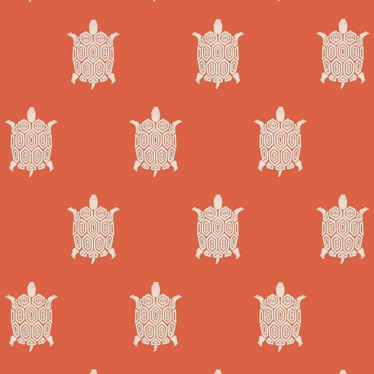 Turtle Bay Wallpaper - Coral - Thibaut - T5769 - Premier Wallcovering