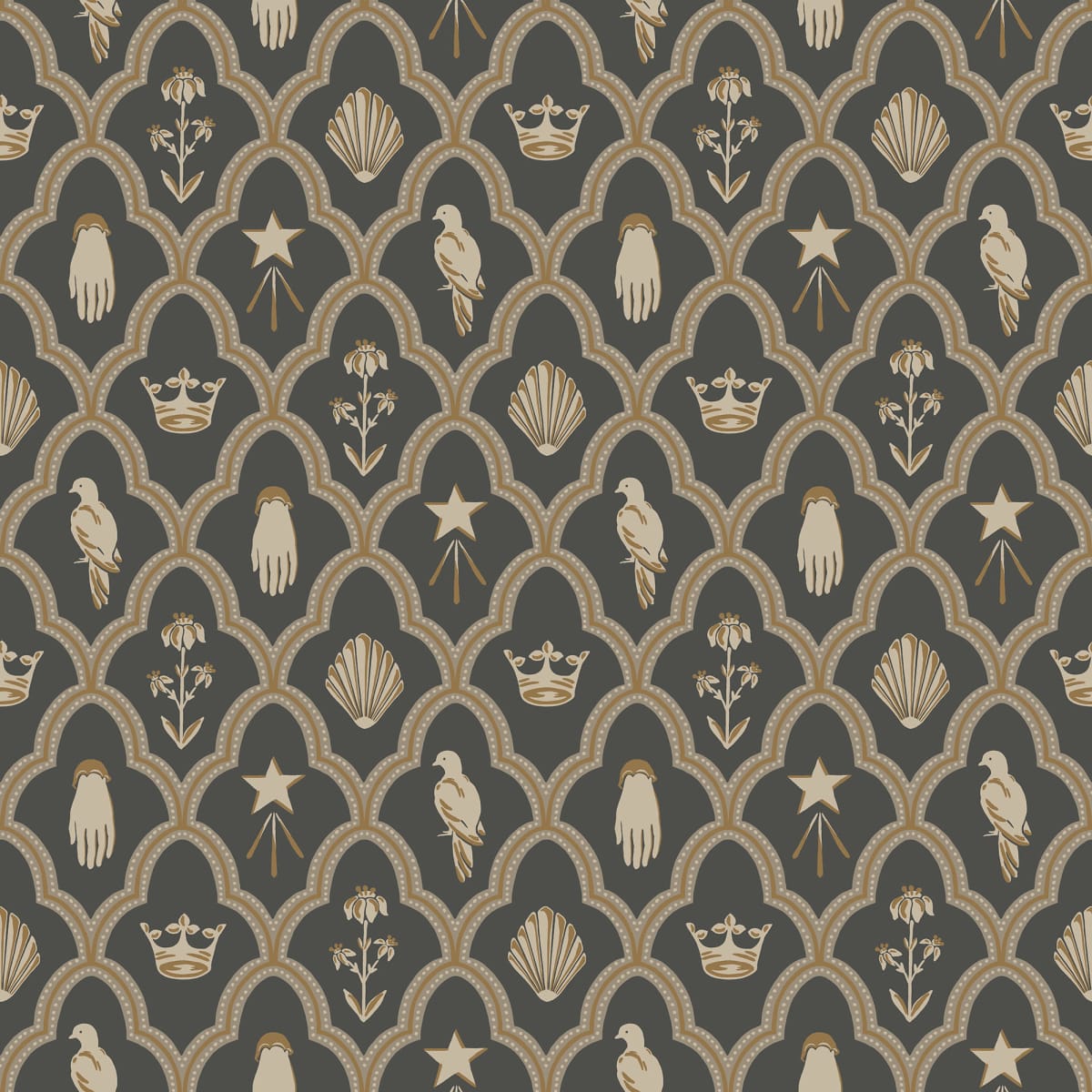 Turtledove Barn Wallpaper - Charcoal - Sandberg - S10270 - Premier Wallcovering