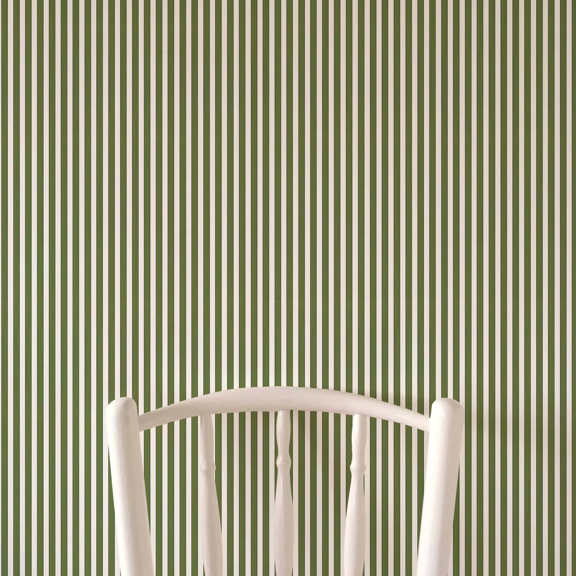 Tuscan Stripes Wallpaper - Green - Ottoline - W/C&S/102/2 - Premier Wallcovering