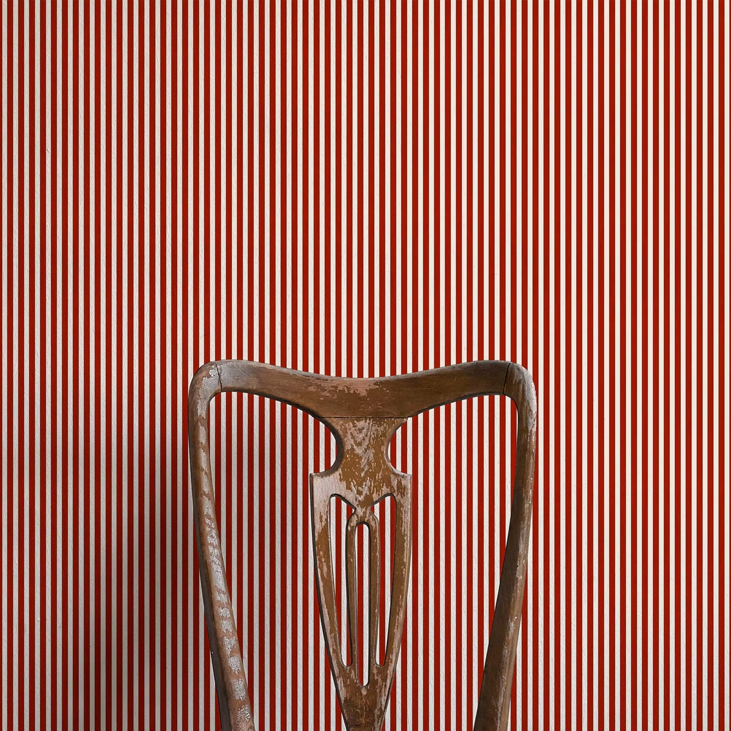 Tuscan Stripes Wallpaper - Red - Ottoline - W/C&S/102/1 - Premier Wallcovering