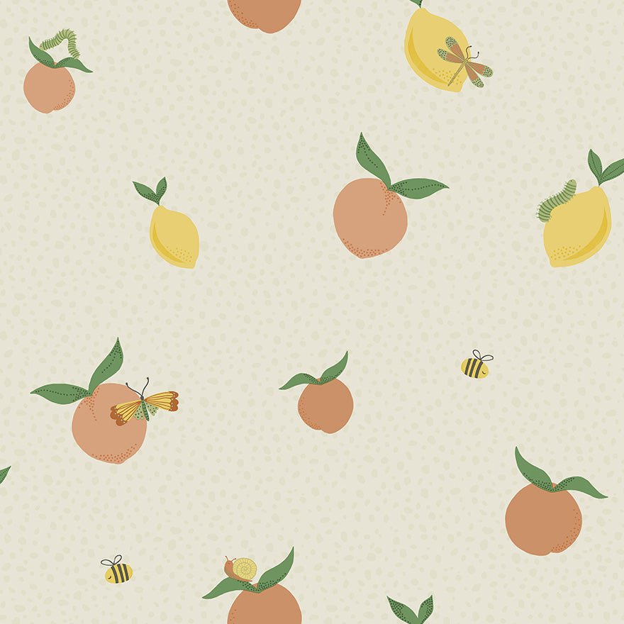 Tutti Fruity Wallpaper - Cream/Orange - Holden Décor - 13270 - Premier Wallcovering