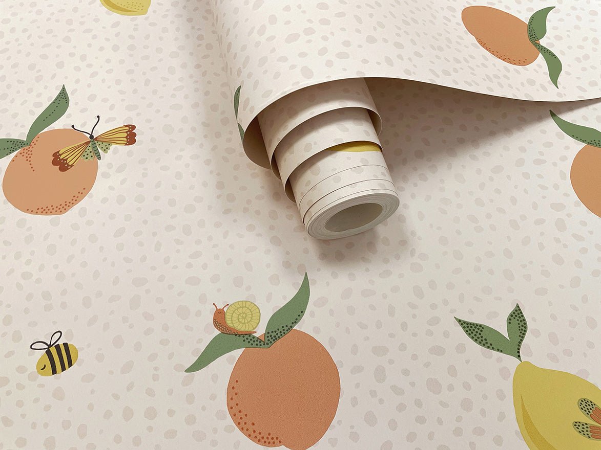 Tutti Fruity Wallpaper - Soft Coral/Orange - Holden Décor - 13271 - Premier Wallcovering