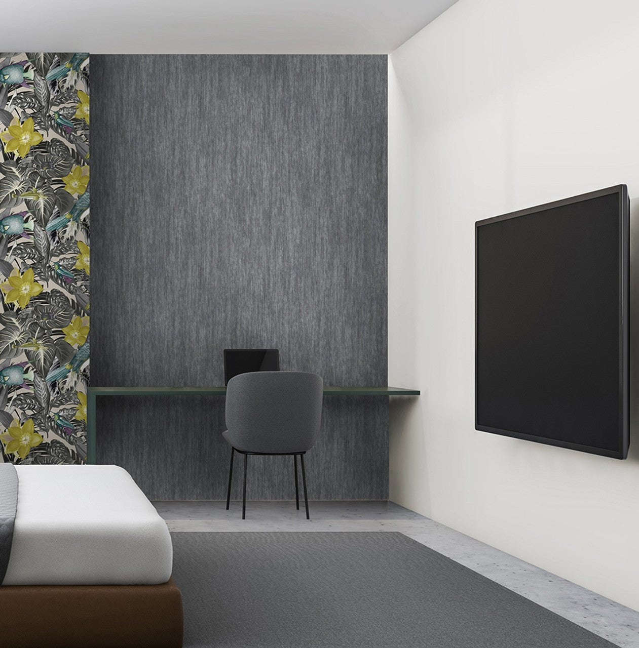 Tuvalu Tropical Wallpaper - Blackberry - Hohenberger - 26724 - Premier Wallcovering