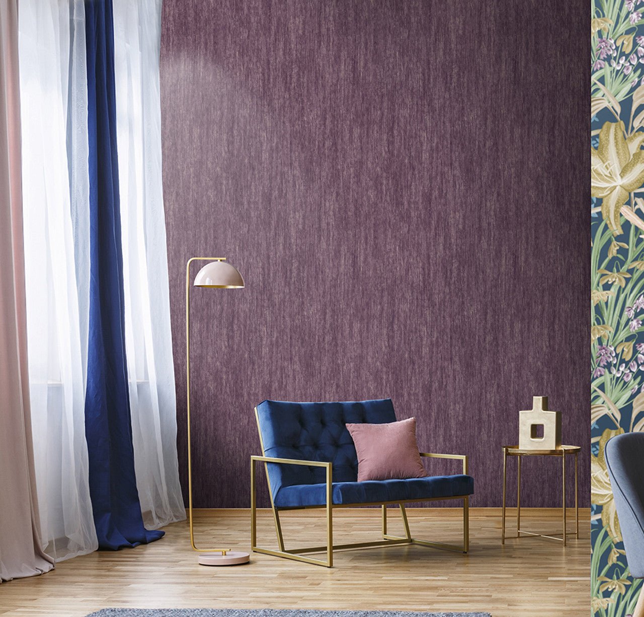 Tuvalu Tropical Wallpaper - Berry - Hohenberger - 26721 - Premier Wallcovering