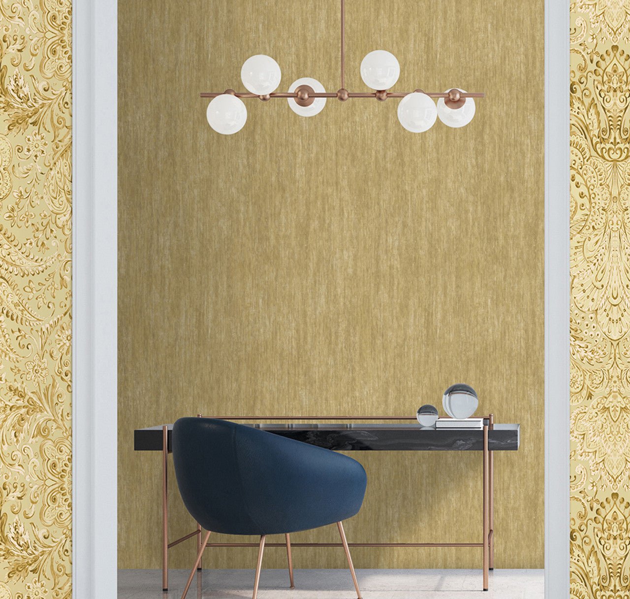 Tuvalu Tropical Wallpaper - Peanut - Hohenberger - 26717 - Premier Wallcovering