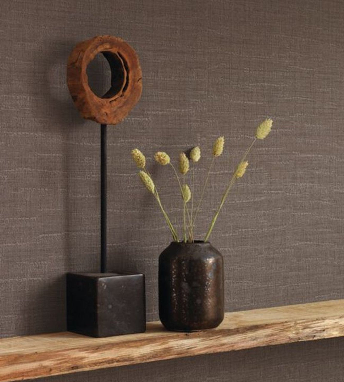 Tweed Wallpaper - Cacao - Casadeco - 85472972 - Premier Wallcovering