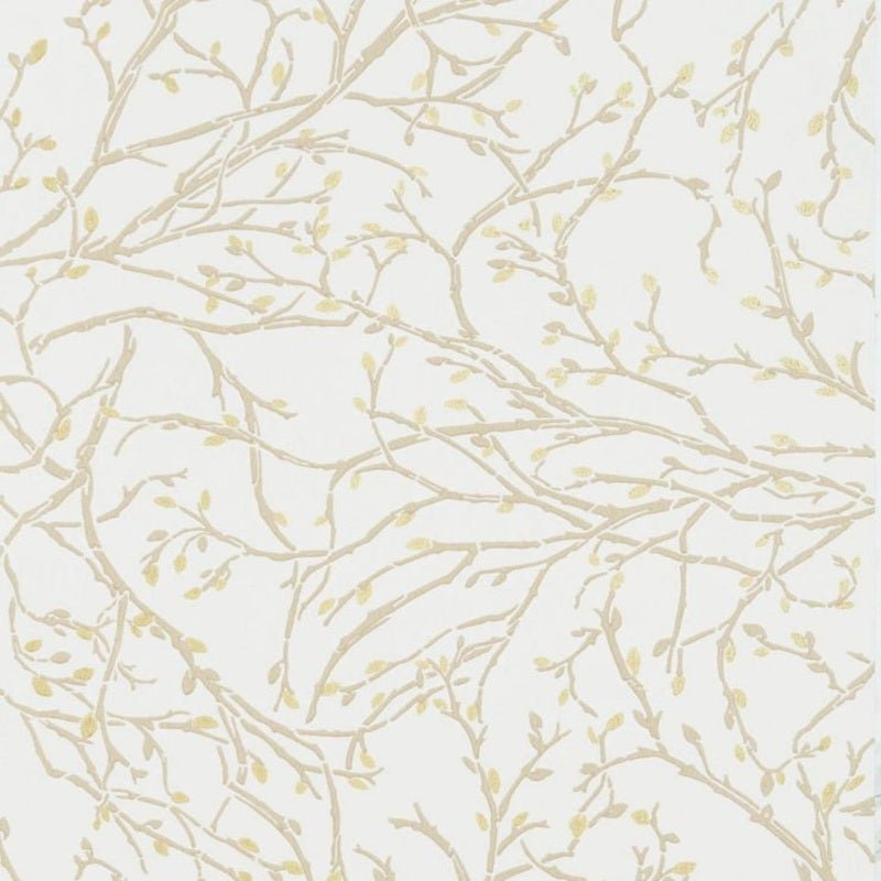Twiggy Wallpaper - Grey/ White/Gilver - Osborne & Little - W7339-03 - Premier Wallcovering
