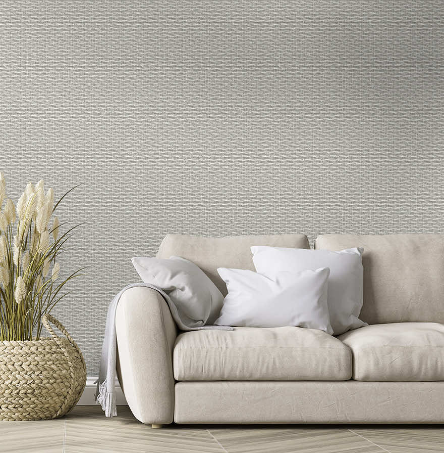 Twill Weave Wallpaper - Grey - Holden Décor - 75981 - Premier Wallcovering