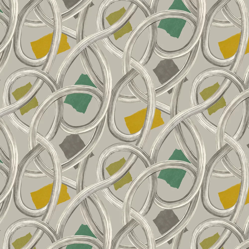 Twisted Geo Wallpaper - Earth - Ohpopsi - CEP50128W - Premier Wallcovering