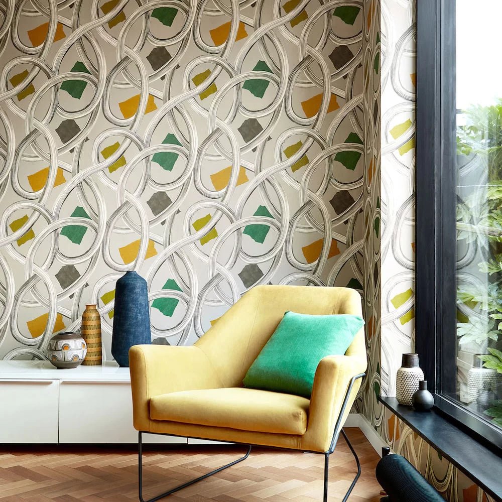 Twisted Geo Wallpaper - Earth - Ohpopsi - CEP50128W - Premier Wallcovering