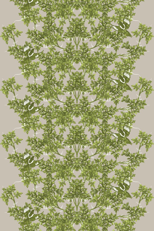 Two In A Bush Fabric - Acid Green - Timorous Beasties - TWB/1614/02 - Premier Wallcovering
