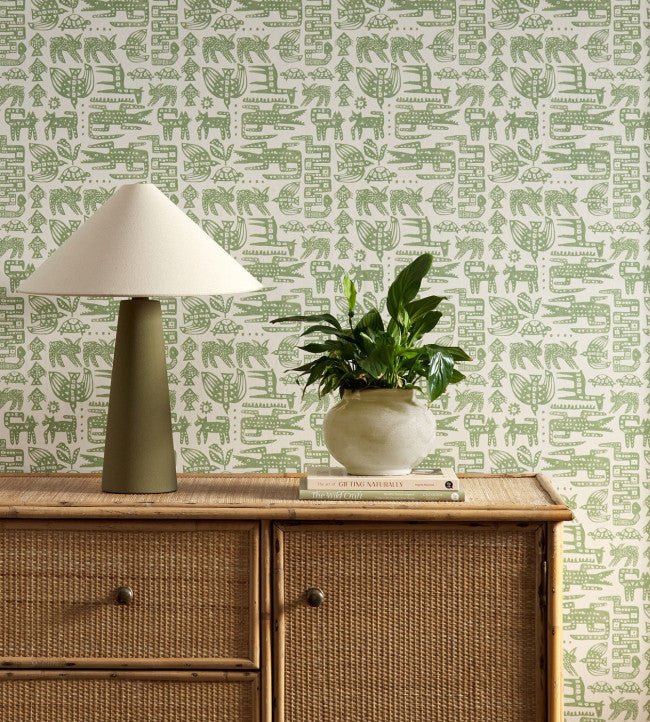 Twycross Wallpaper - Pine - Scion - NSCW113289 - Premier Wallcovering
