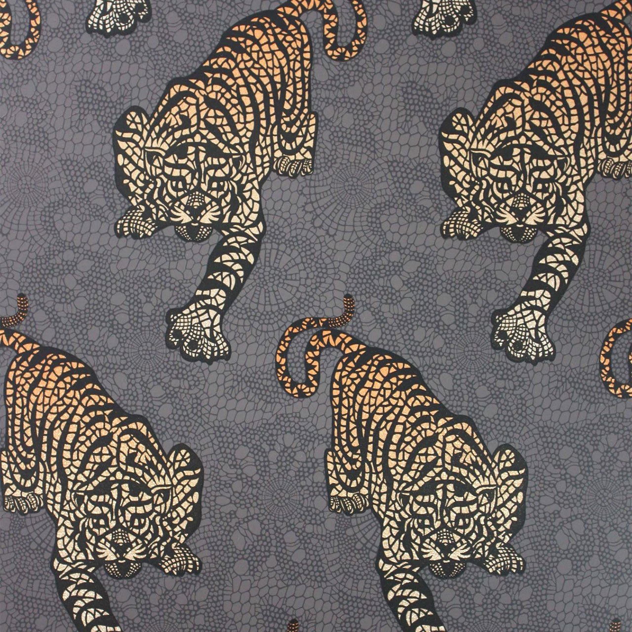 Tyger Tyger Wallpaper - Cacao/ Marigold - Matthew Williamson - W6542-01 - Premier Wallcovering