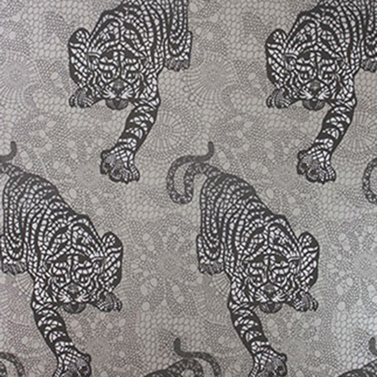 Tyger Tyger Wallpaper - Metallic Silver - Matthew Williamson - W6542-02 - Premier Wallcovering