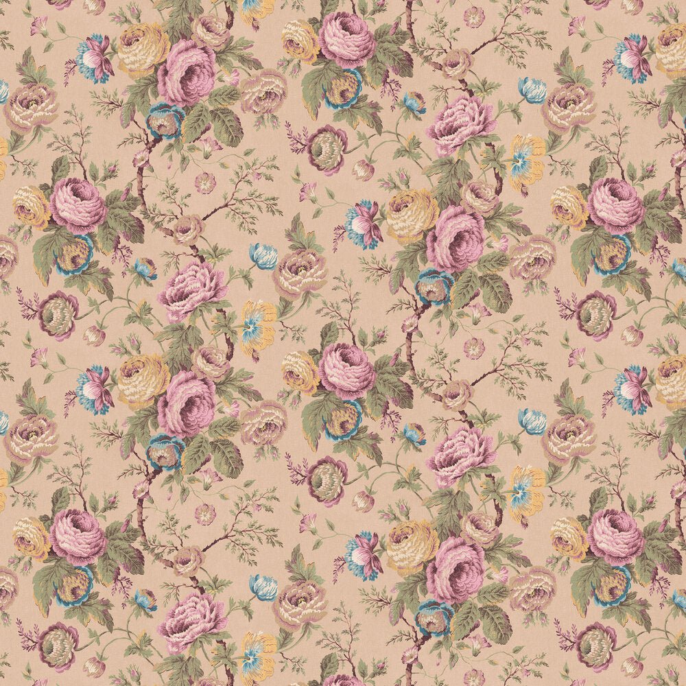 Uffington Roses Wallpaper - Plaster Pink - Laura Ashley - 140323 - Premier Wallcovering