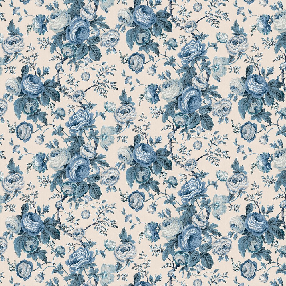 Uffington Roses Wallpaper - Dark Seaspray - Laura Ashley - 140324 - Premier Wallcovering