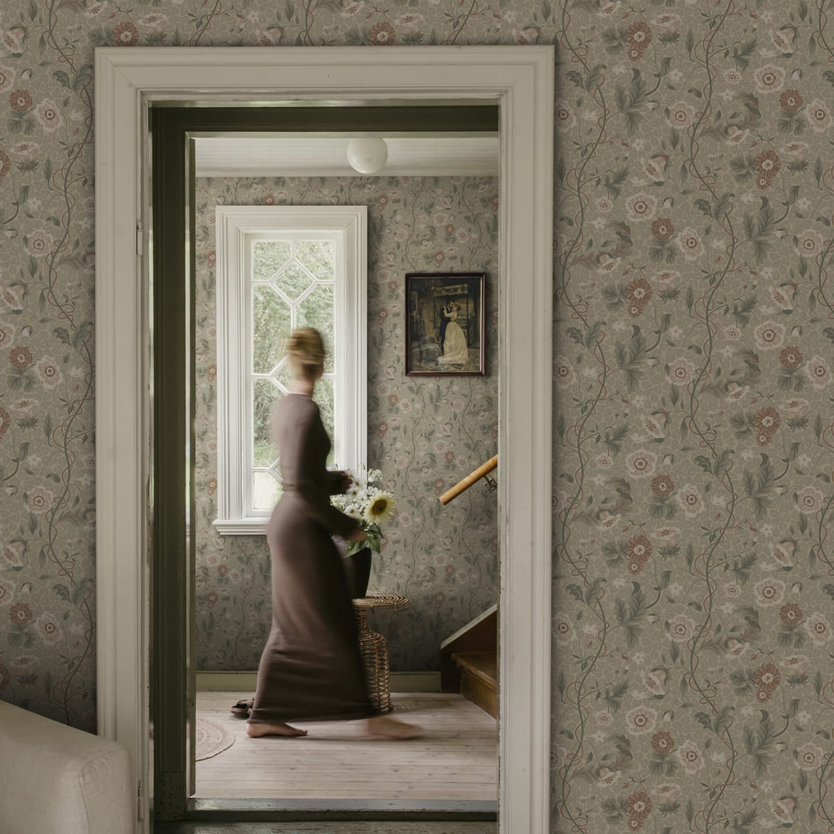 Ulla Wallpaper - Garden Green - Sandberg - S10499 - Premier Wallcovering