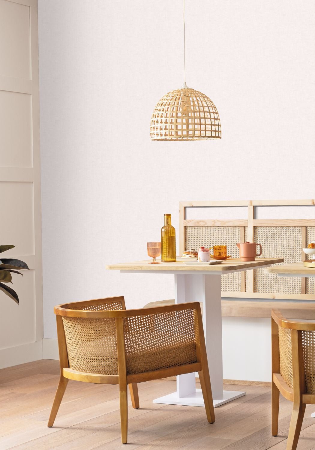 Uni Gaze Wallpaper - Gris Perle - Caselio - 103769000 - Premier Wallcovering