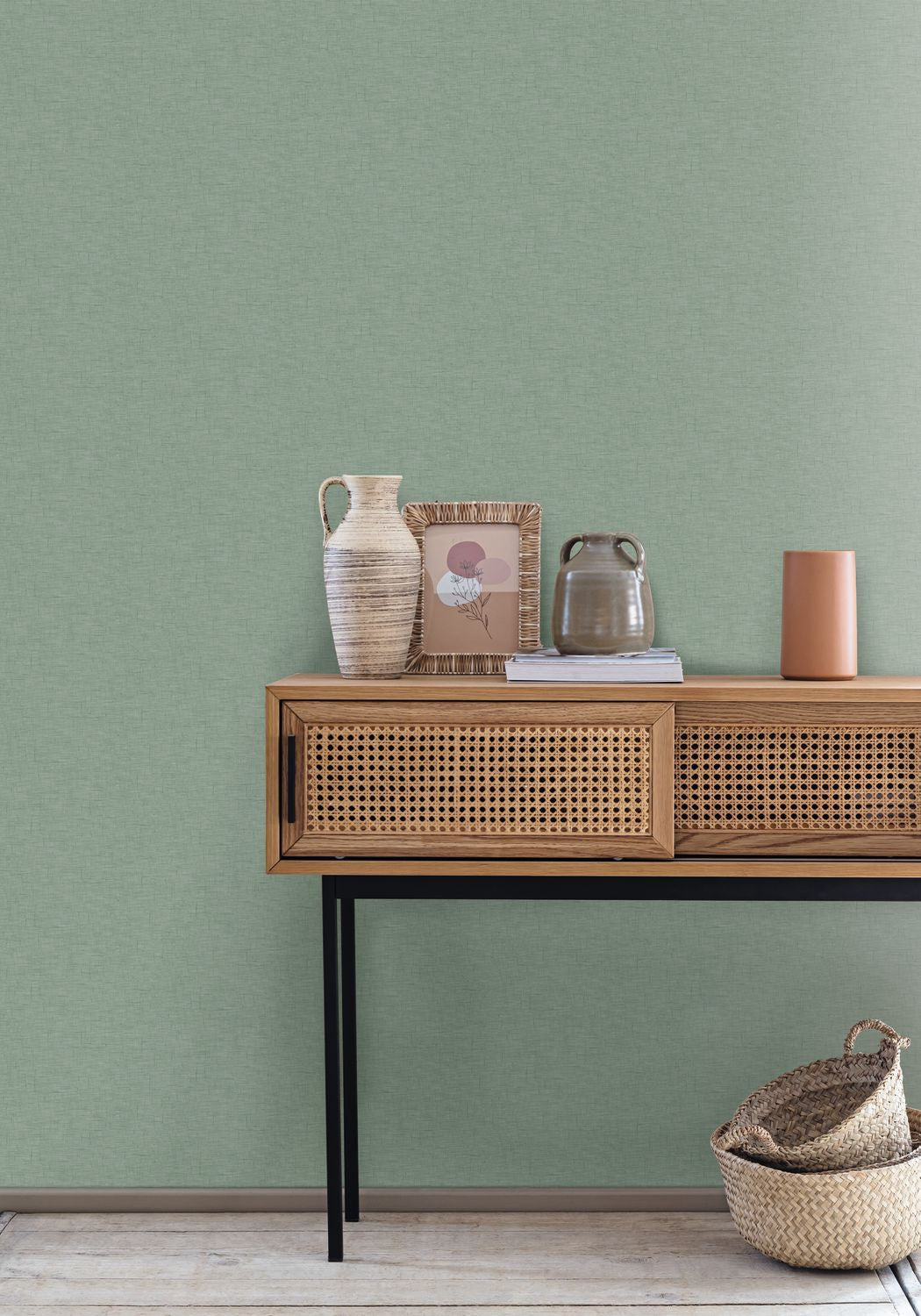 Uni Gaze Wallpaper - Mousse - Caselio - 103767556 - Premier Wallcovering