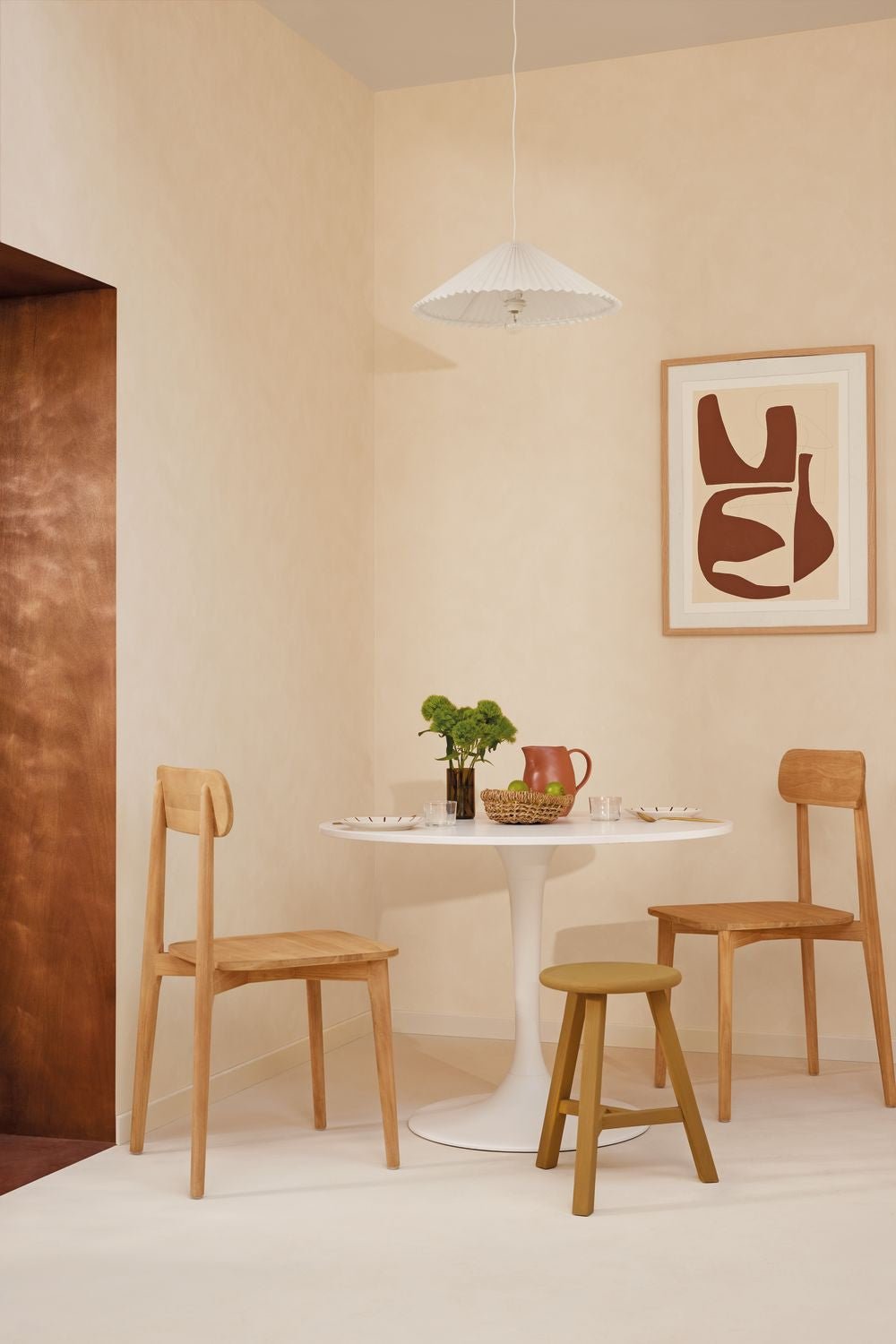 Uni La Chaux Wallpaper - Rose Des Sables - Caselio - 106081244 - Premier Wallcovering