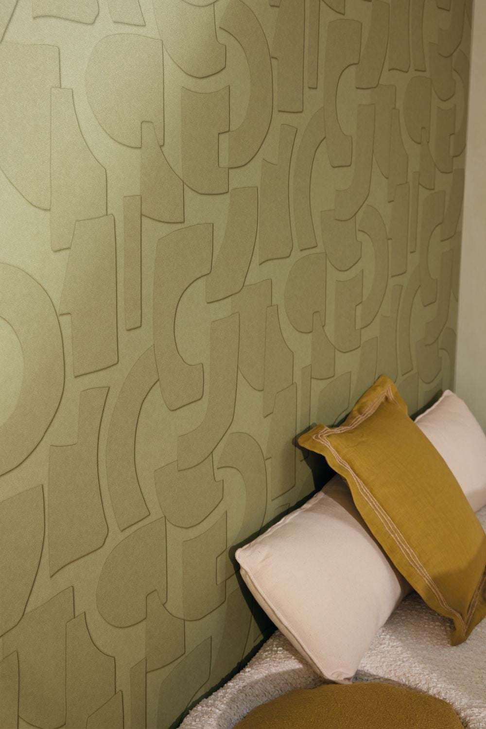 Uni La Chaux Wallpaper - Vert De Gris - Caselio - 106087250 - Premier Wallcovering