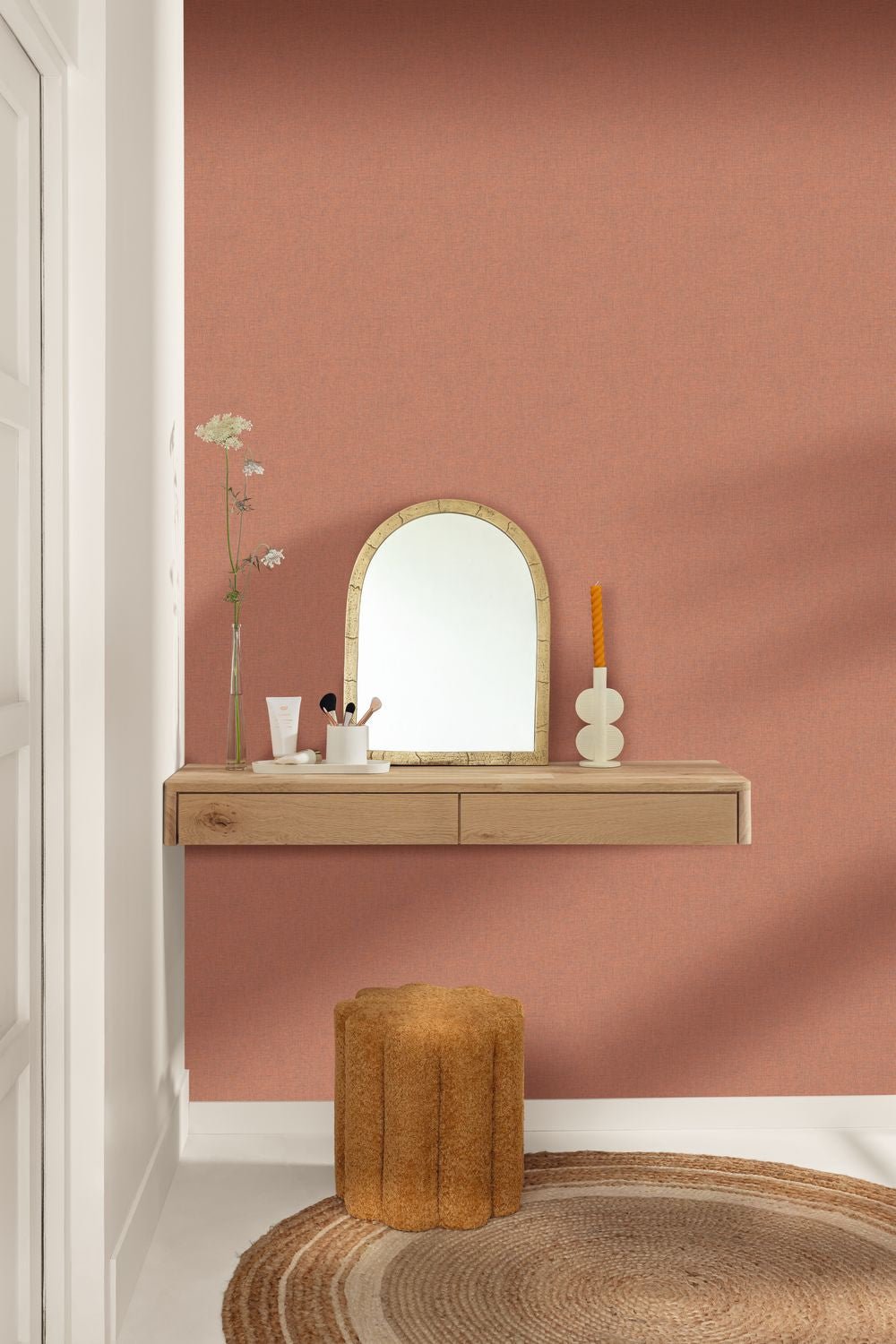 Uni Mat Wallpaper - Rose Bleutee - Caselio - 103224160 - Premier Wallcovering