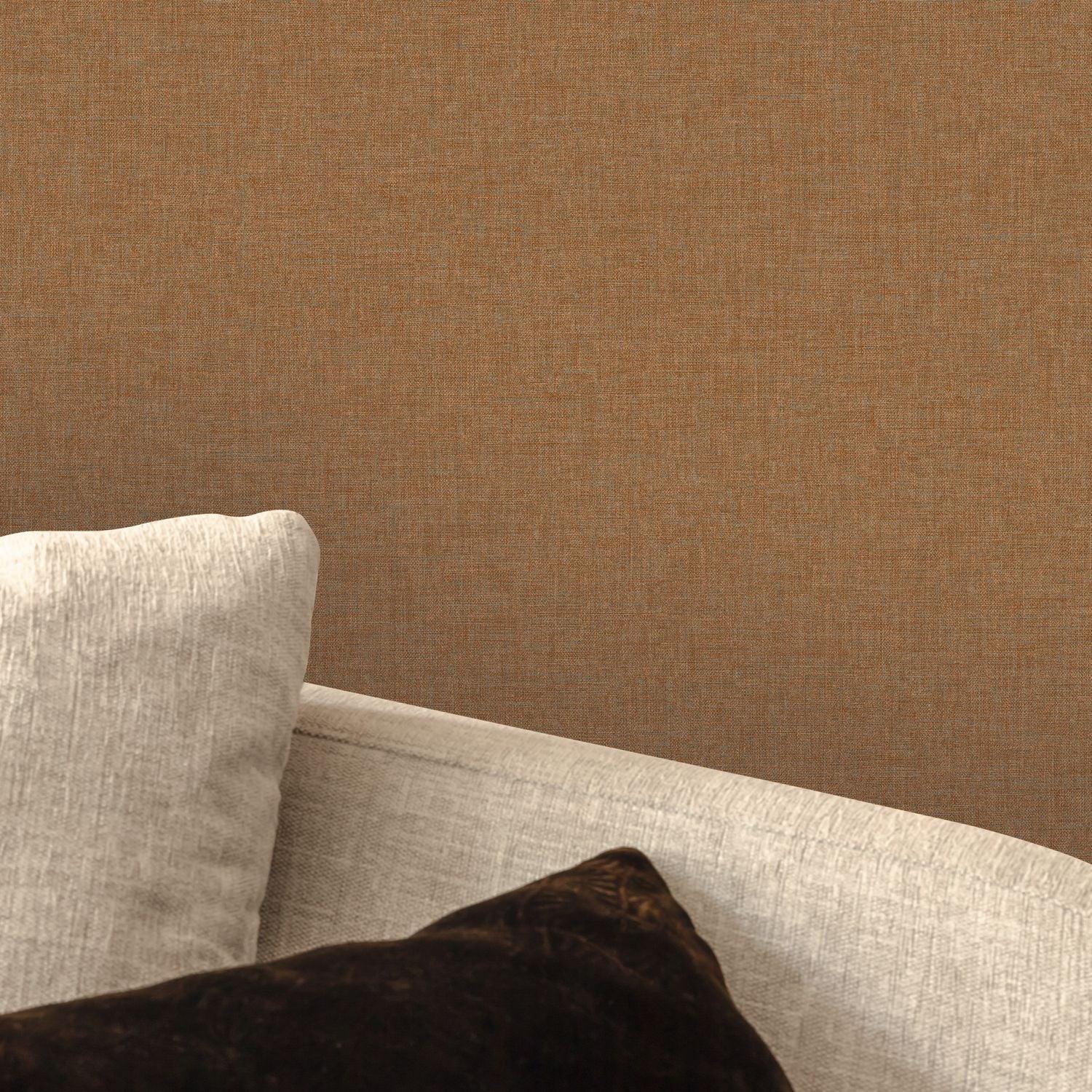 Uni Mat Wallpaper - Marron - Caselio - 103222760 - Premier Wallcovering