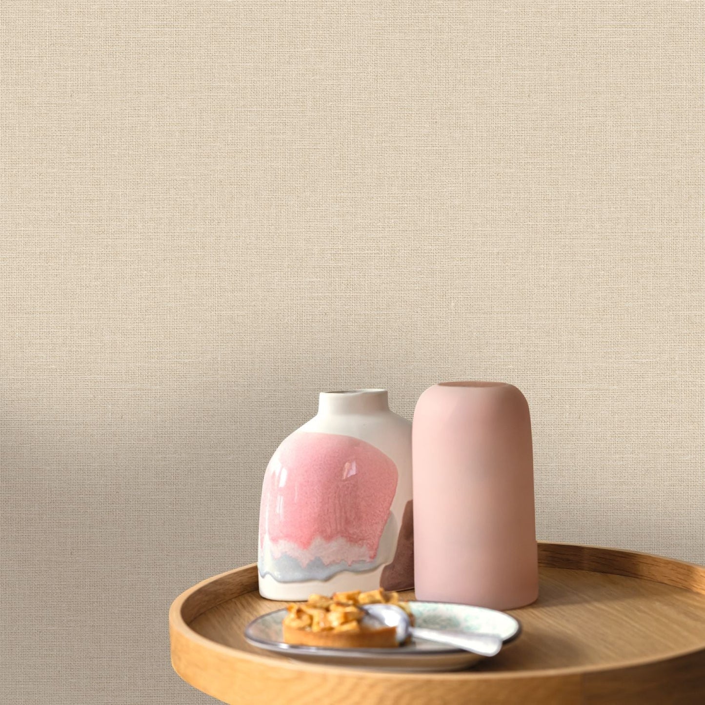 Uni Mat Wallpaper - Ecru - Caselio - 104011230 - Premier Wallcovering